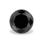 1.86 Carat Natural Black Round Diamond GIA
