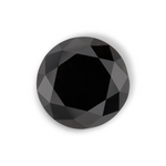 1.86 Carat Natural Black Round Diamond GIA