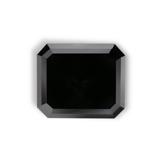 1.5 Carat Natural Black Emerald Diamond GIA