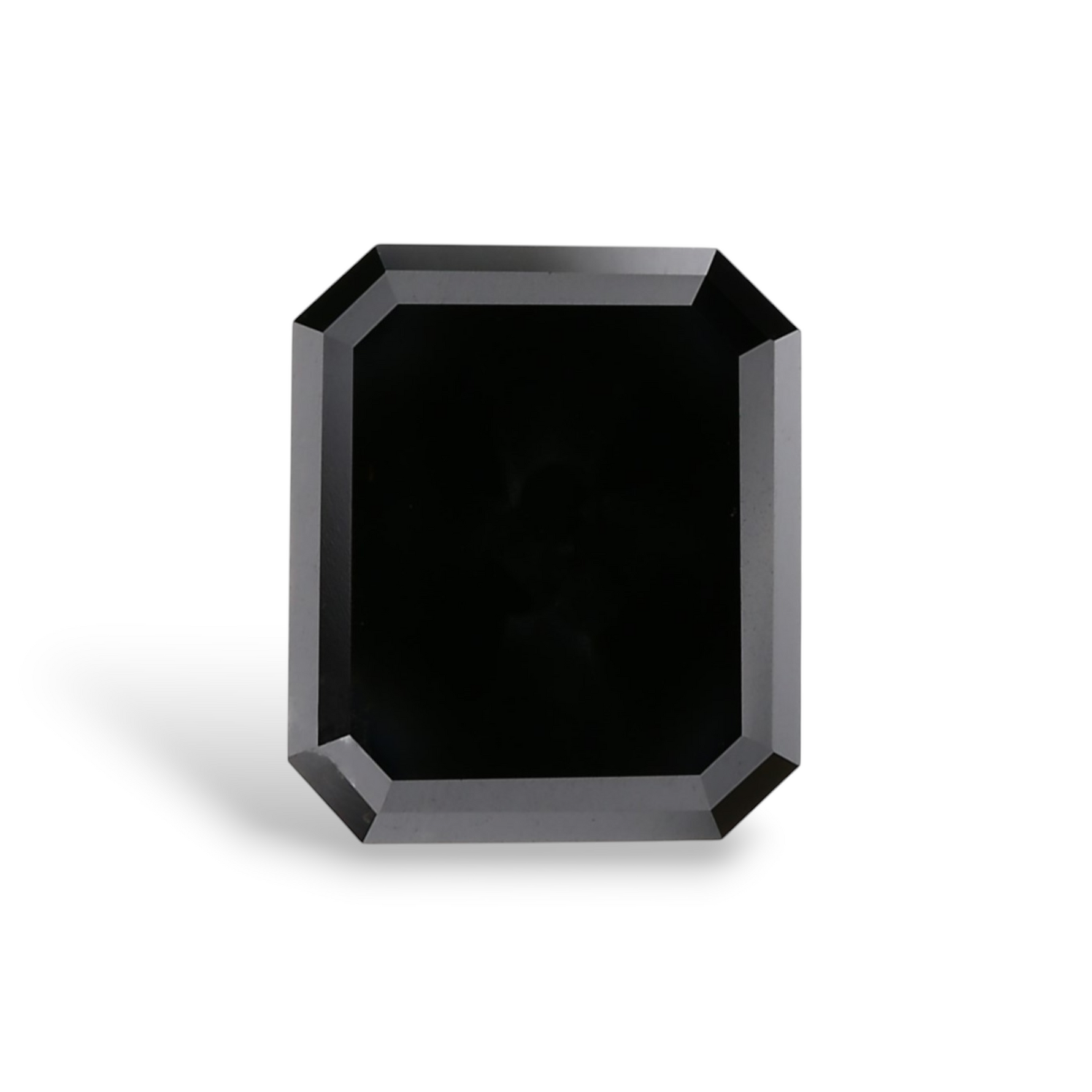 1.54 Carat Natural Black Emerald Diamond GIA