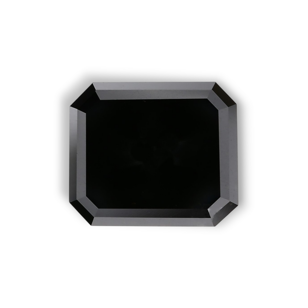 1.54 Carat Natural Black Emerald Diamond GIA