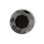 3.24 Carat Natural Black Round Diamond GIA