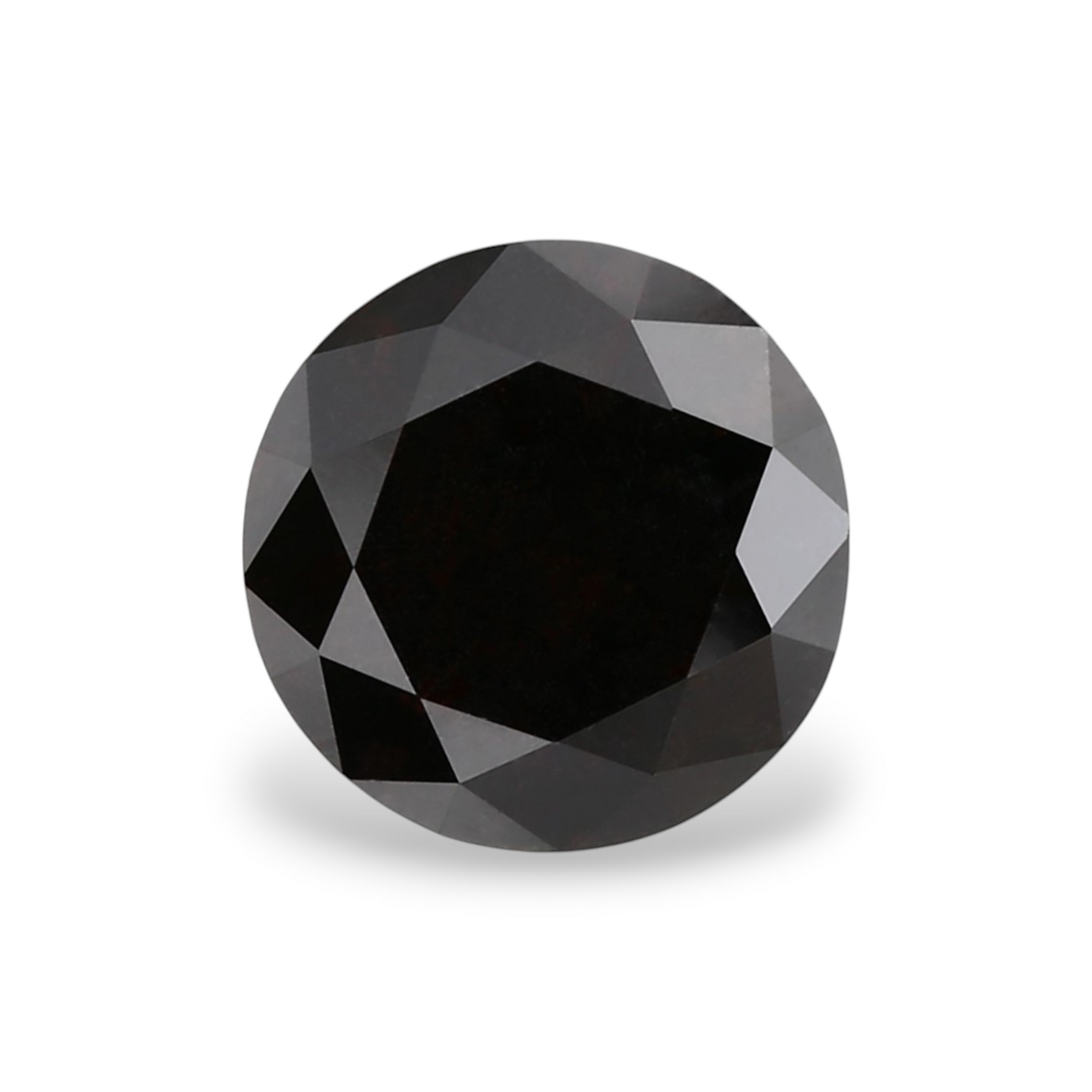 1.15 Carat Natural Black Round Diamond GIA