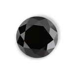 1.15 Carat Natural Black Round Diamond GIA