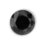 1.83 Carat Natural Black Round Diamond GIA