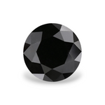 1.25 Carat Natural Black Round Diamond GIA