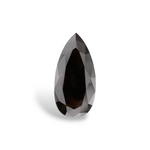 3.61 Carat Natural Black Pear Diamond GIA