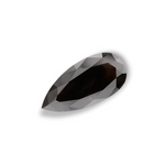 3.61 Carat Natural Black Pear Diamond GIA