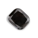3.98 Carat Natural Black Cushion Diamond GIA