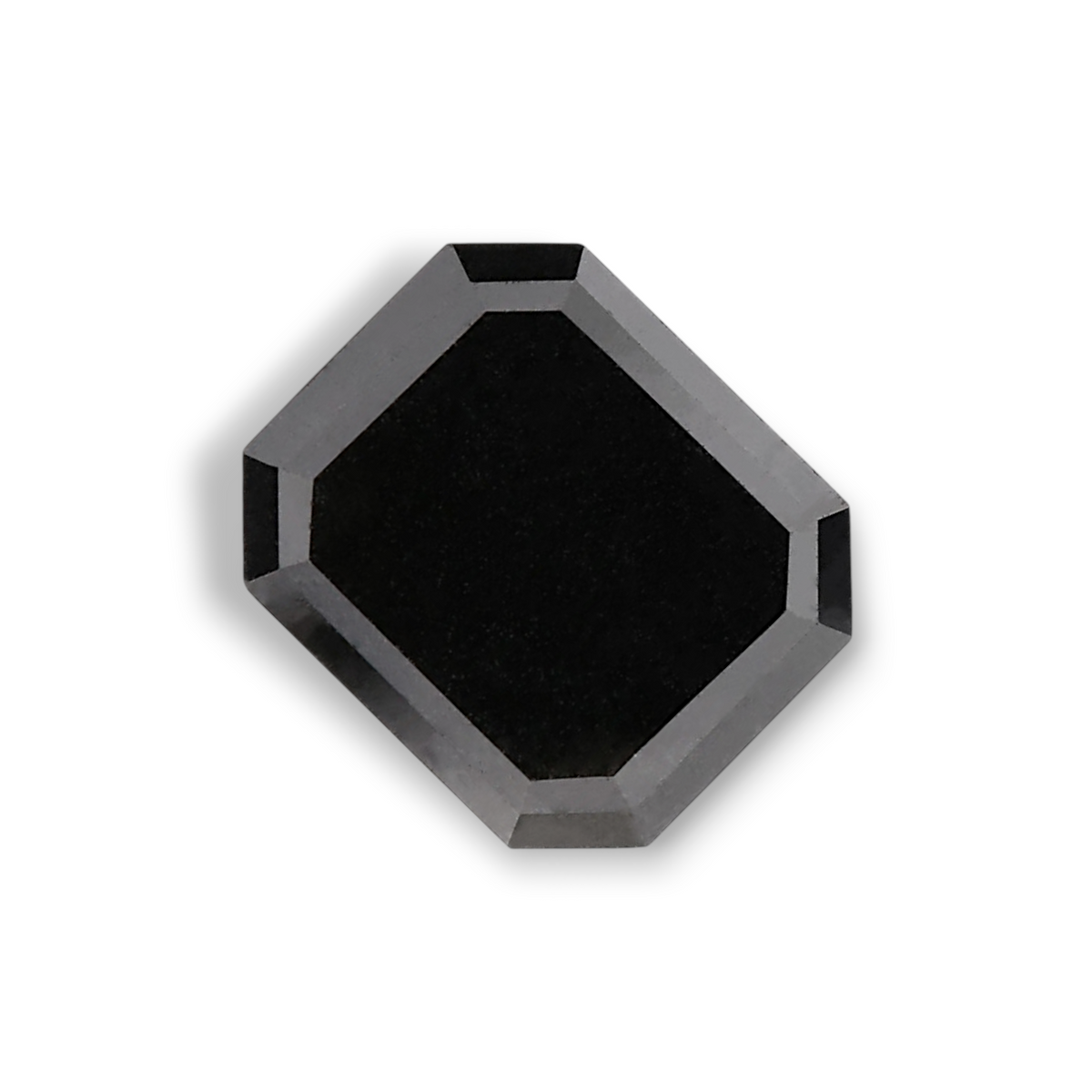 2.92 Carat Natural Black Emerald Diamond GIA
