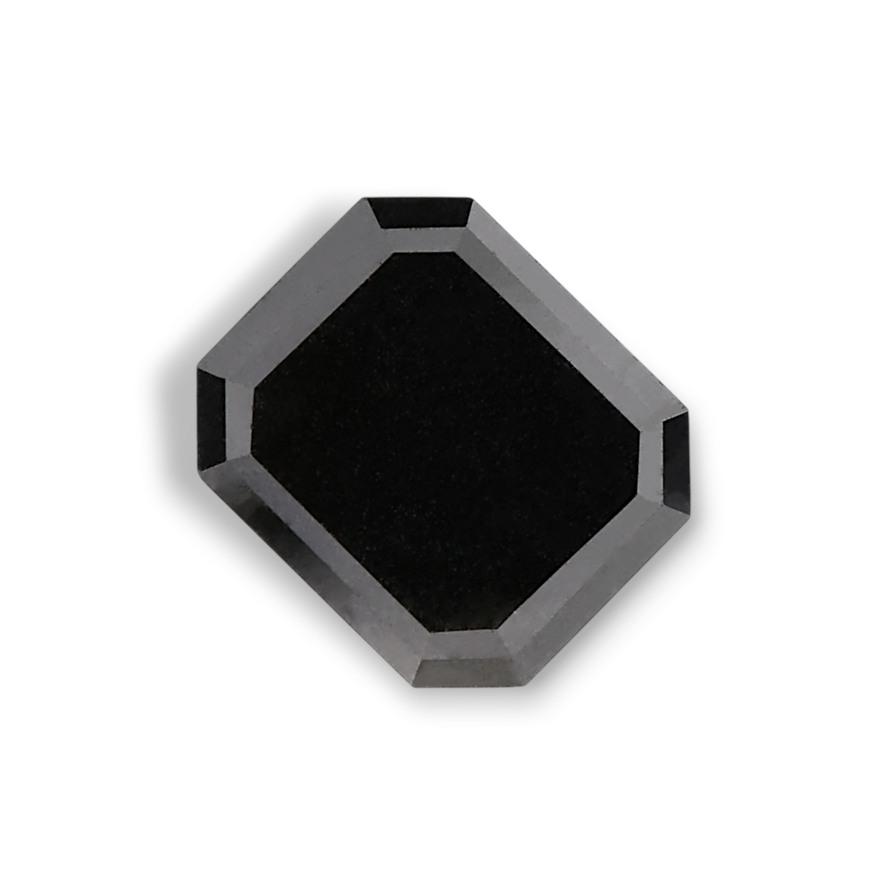 2.92 Carat Natural Black Emerald Diamond GIA