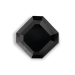1.77 Carat Natural Black Sq emerald Diamond GIA