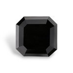 1.32 Carat Natural Black Sq emerald Diamond GIA