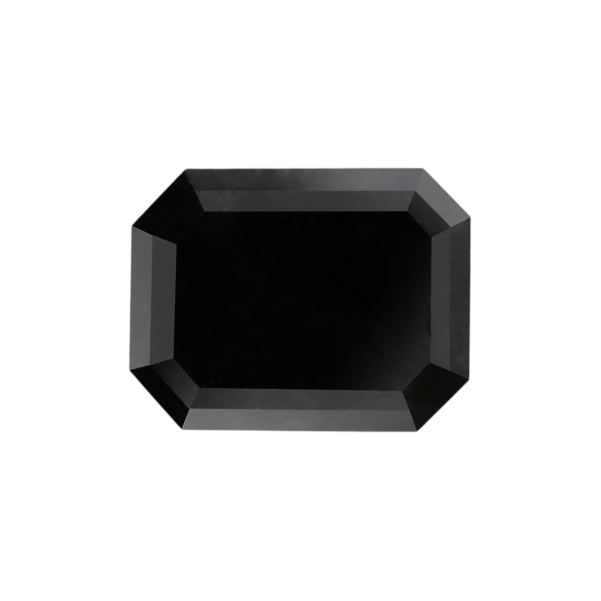 2.54 Carat Natural Black Emerald Diamond GIA