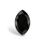 1.92 Carat Natural Black Marquise Diamond GIA