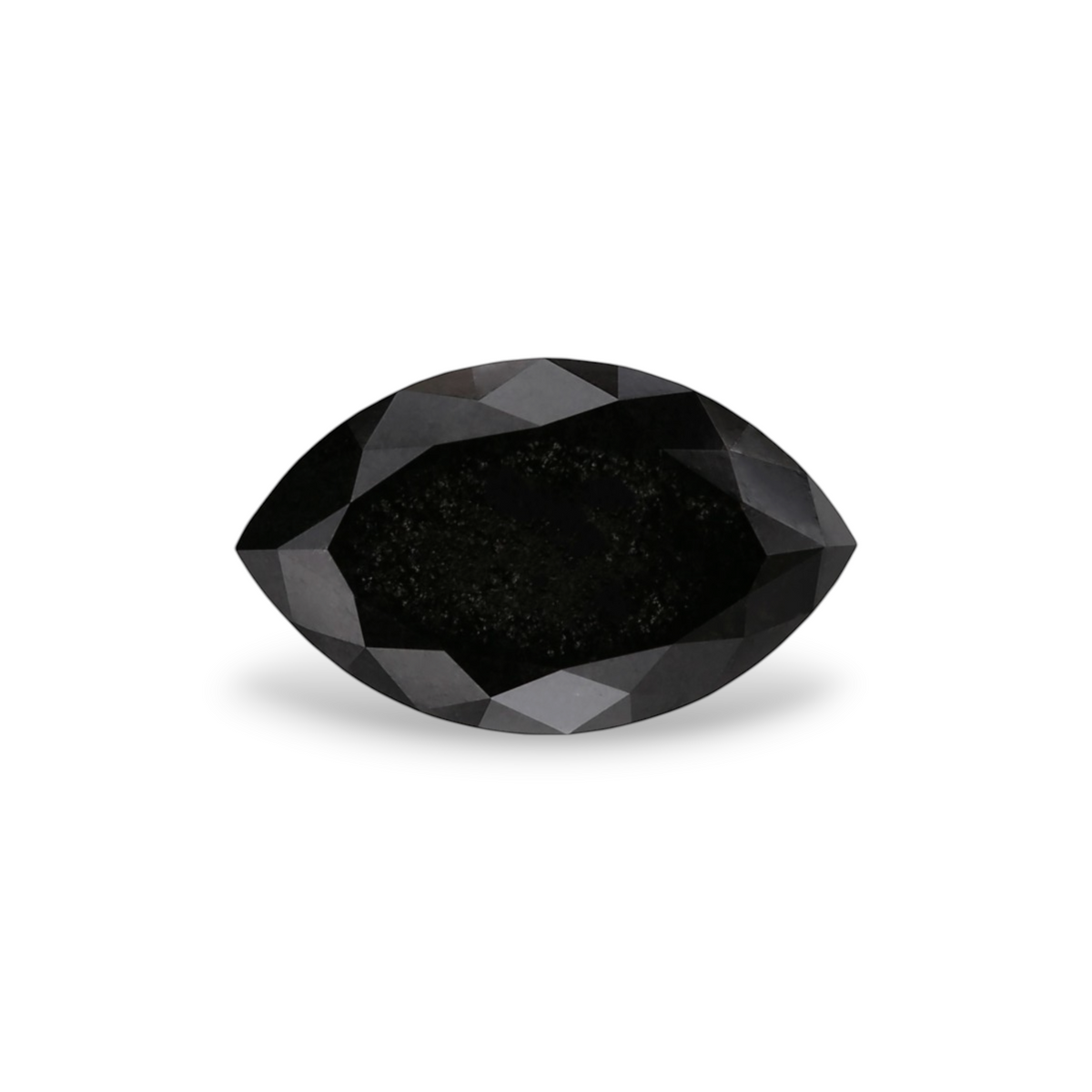 1.92 Carat Natural Black Marquise Diamond GIA