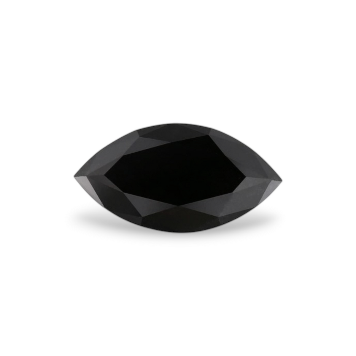 1.08 Carat Natural Black Marquise Diamond GIA