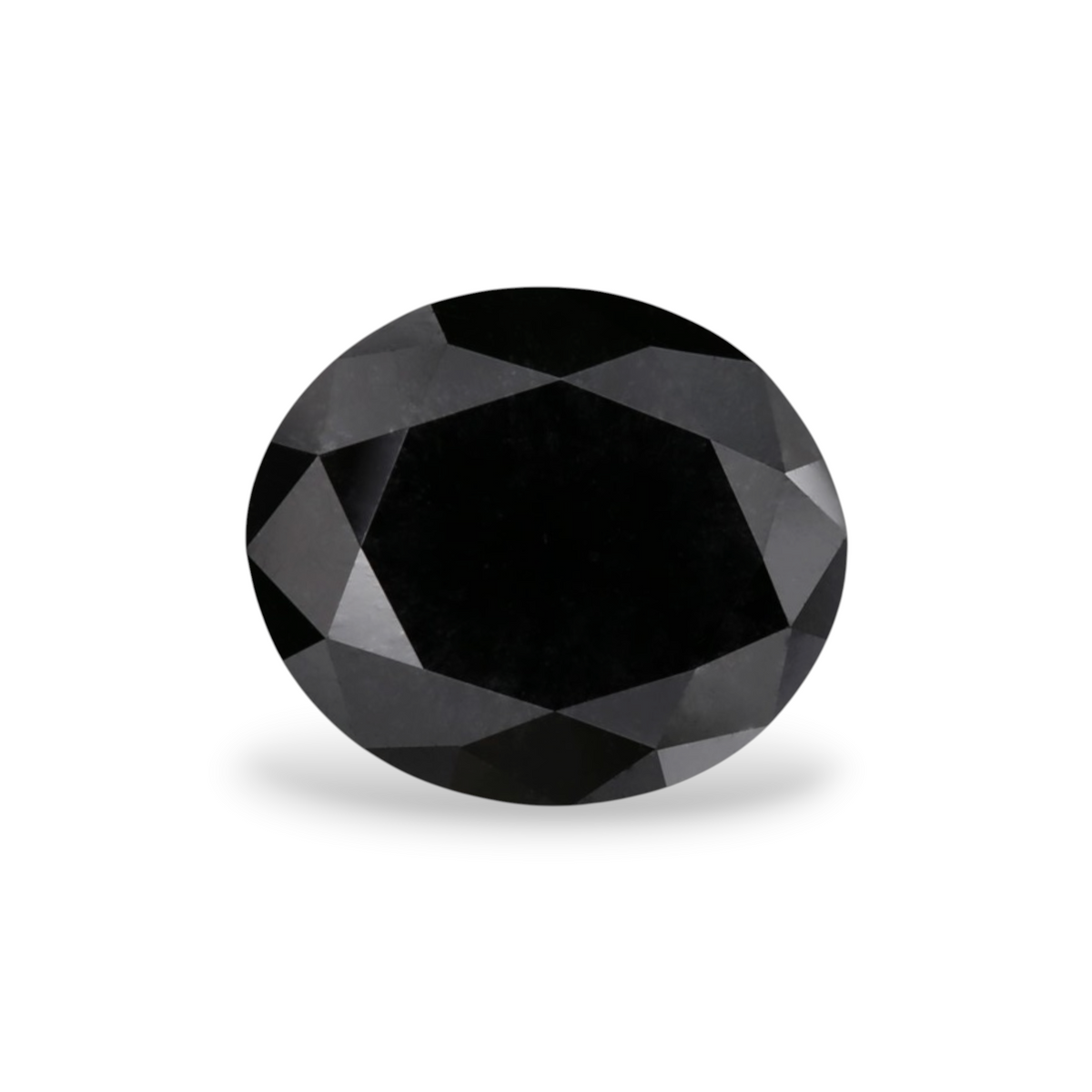 3.07 Carat Natural Black Oval Diamond GIA