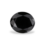 3.07 Carat Natural Black Oval Diamond GIA