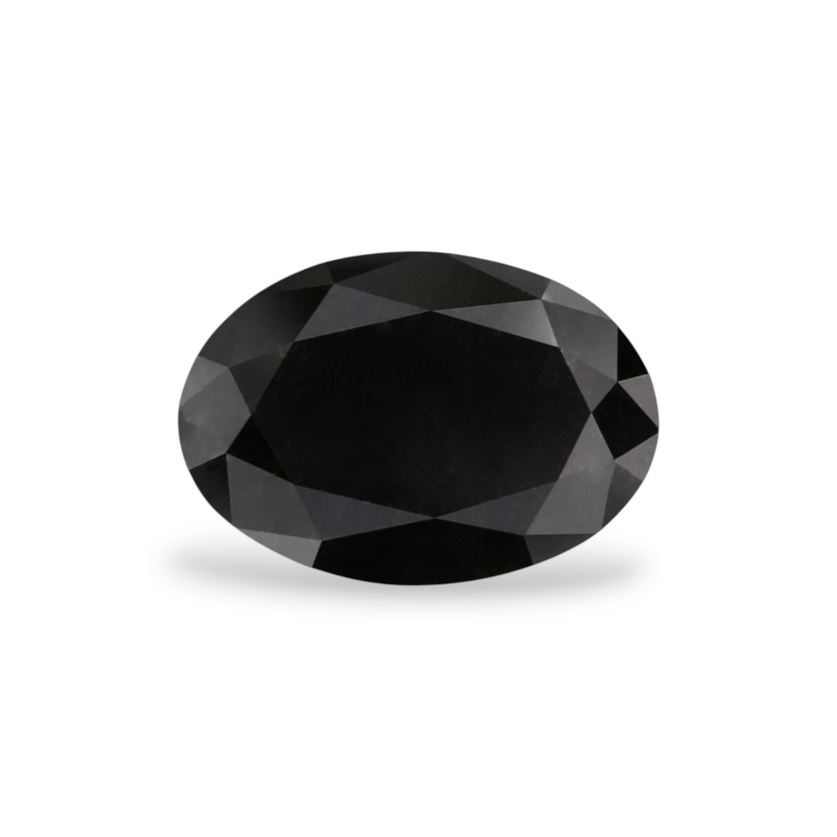 2.01 Carat Natural Black Oval Diamond GIA