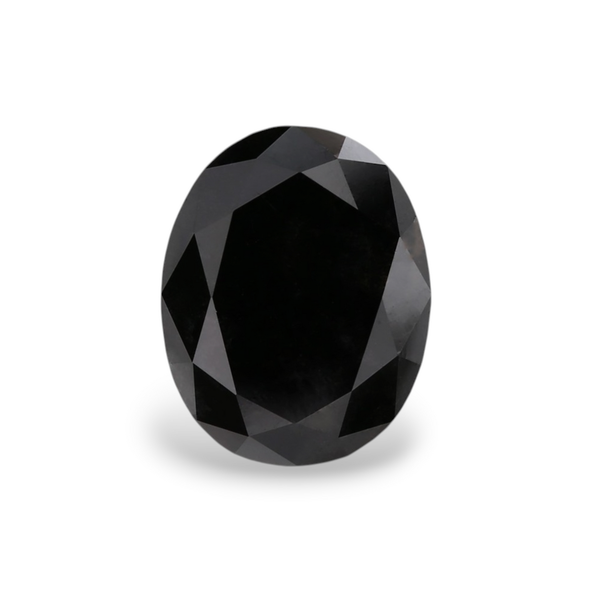 2.28 Carat Natural Black Oval Diamond GIA