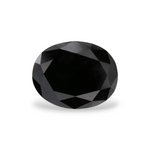 2.28 Carat Natural Black Oval Diamond GIA