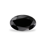 2.42 Carat Natural Black Oval Diamond GIA