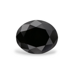 2.22 Carat Natural Black Oval Diamond GIA