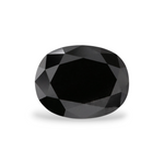 1.52 Carat Natural Black Oval Diamond GIA