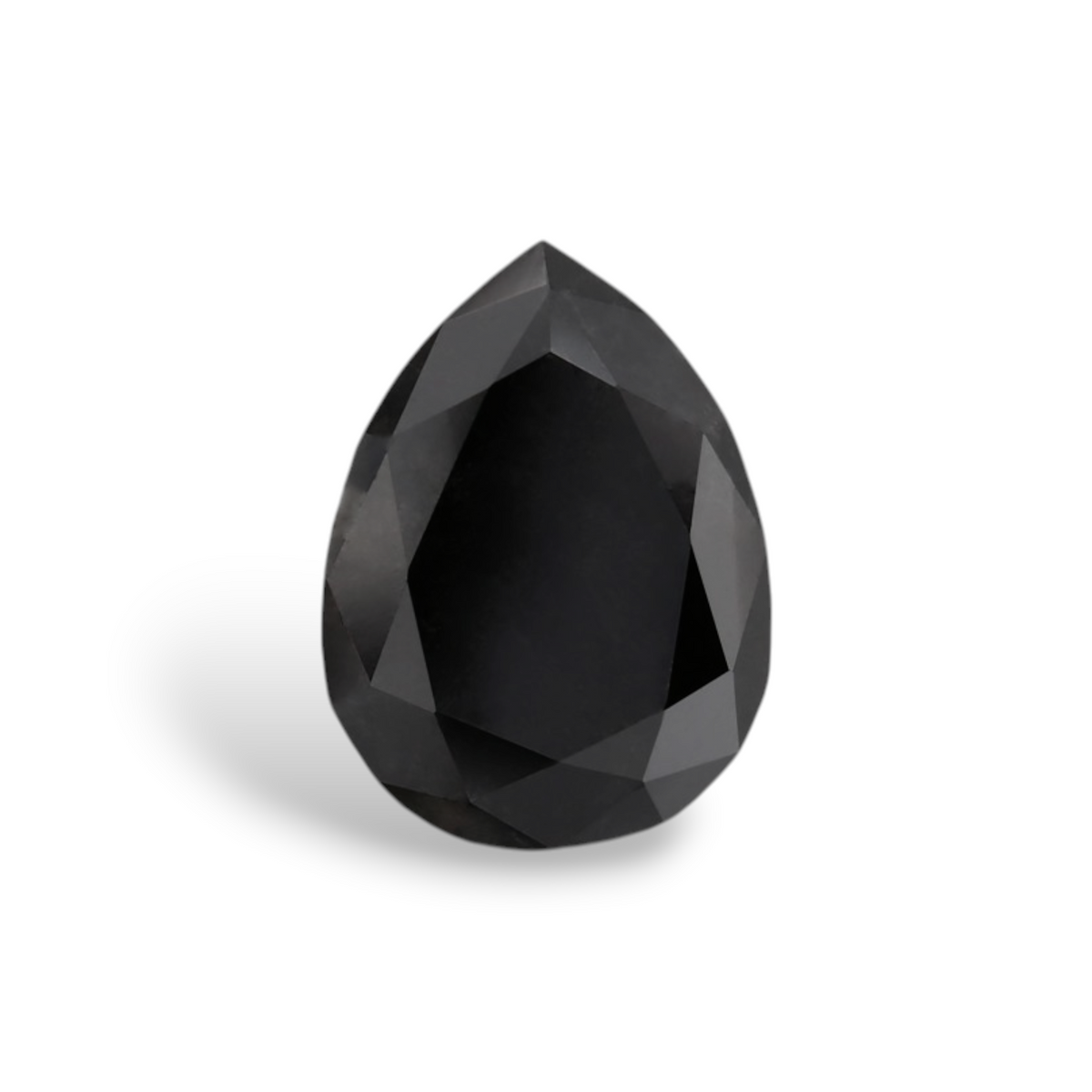 1.33 Carat Natural Black Pear Diamond GIA