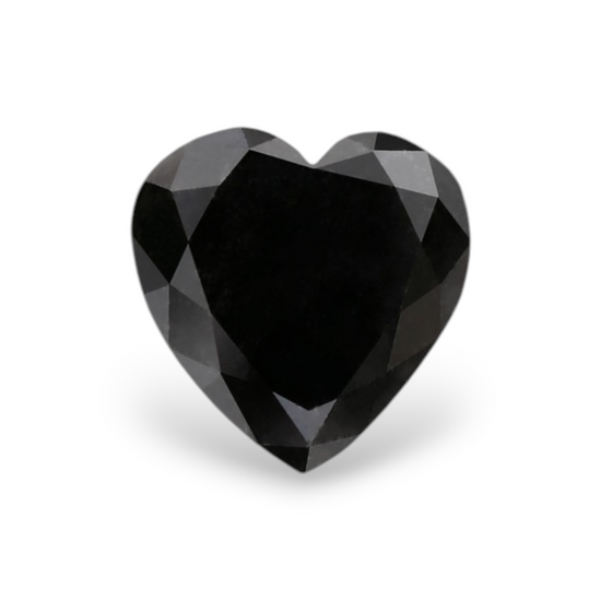 1.3 Carat Natural Black Heart Diamond GIA