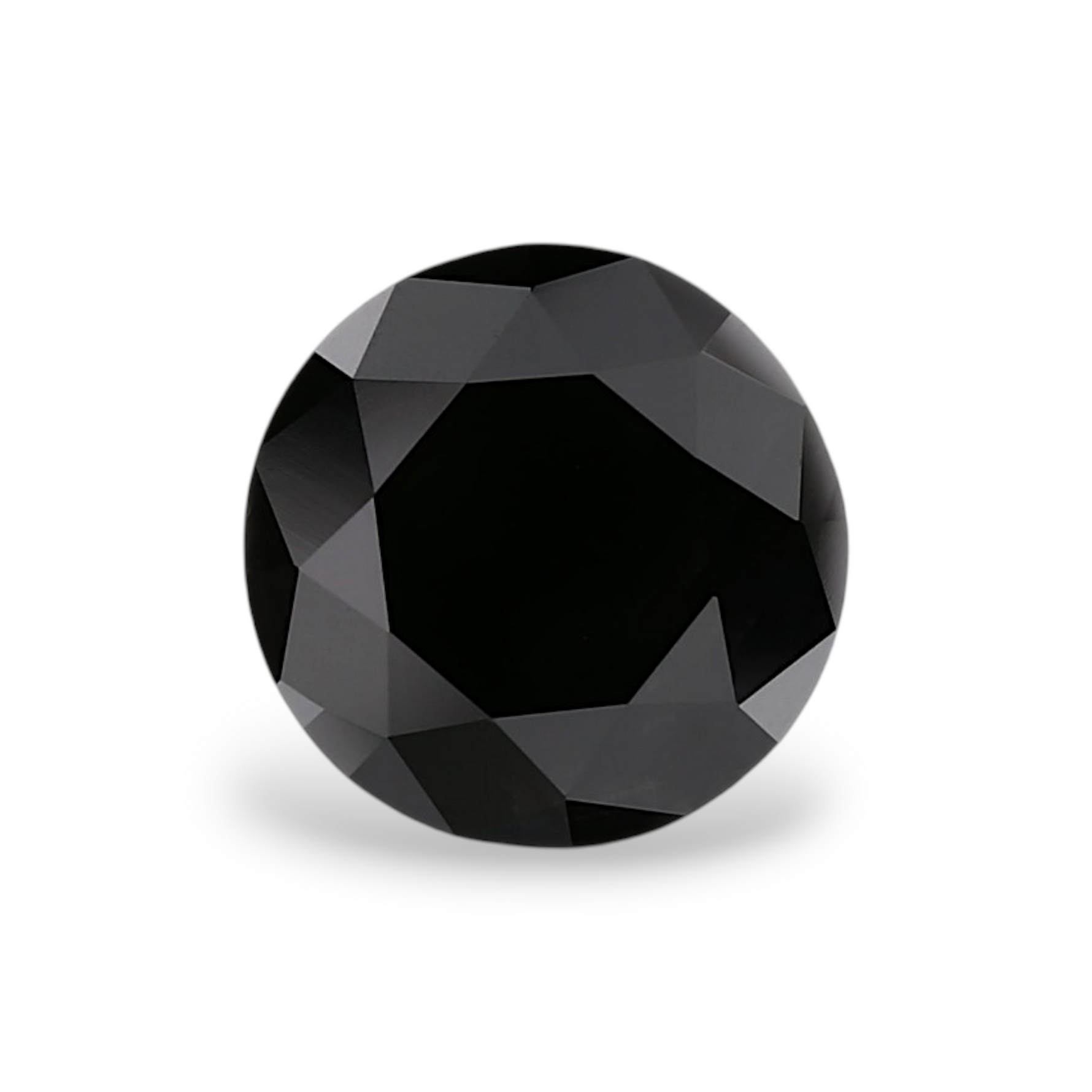 1.09 Carat Natural Black Round Diamond GIA