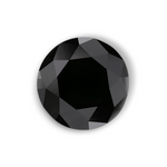 1.09 Carat Natural Black Round Diamond GIA