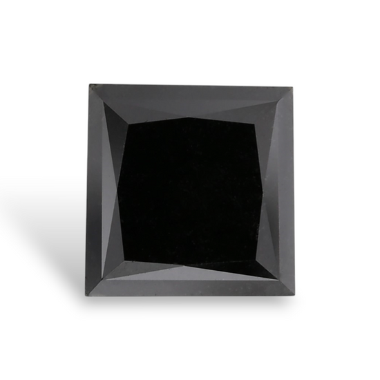 1.21 Carat Natural Black Princess Diamond GIA