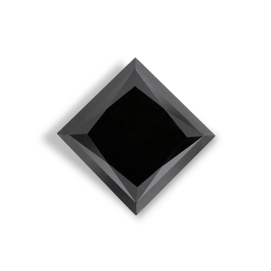 1.21 Carat Natural Black Princess Diamond GIA