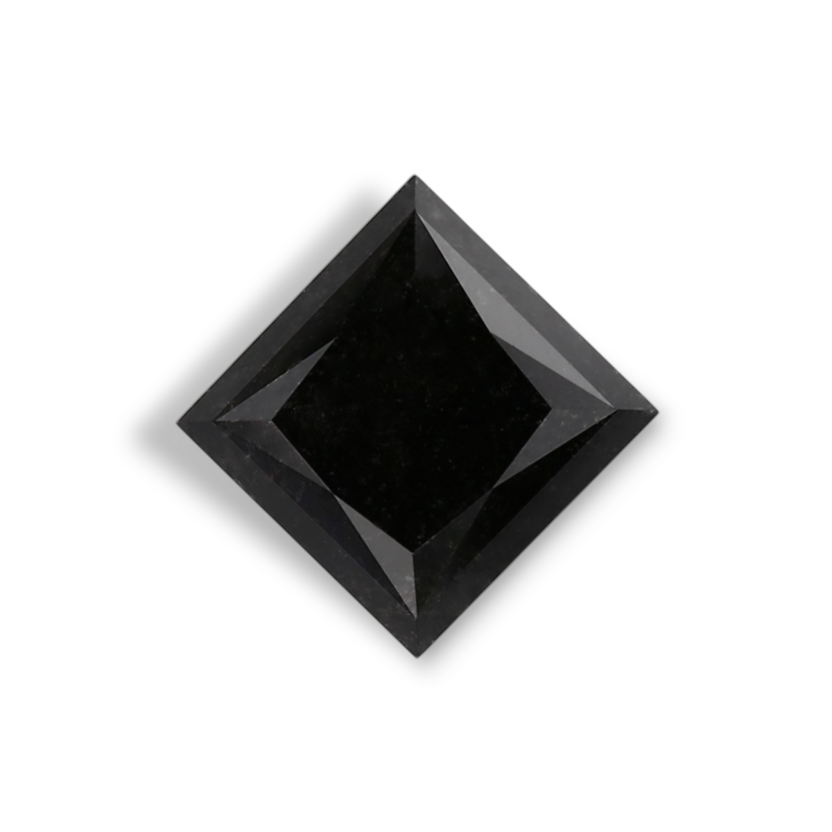 1.27 Carat Natural Black Princess Diamond GIA