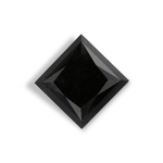 1.27 Carat Natural Black Princess Diamond GIA