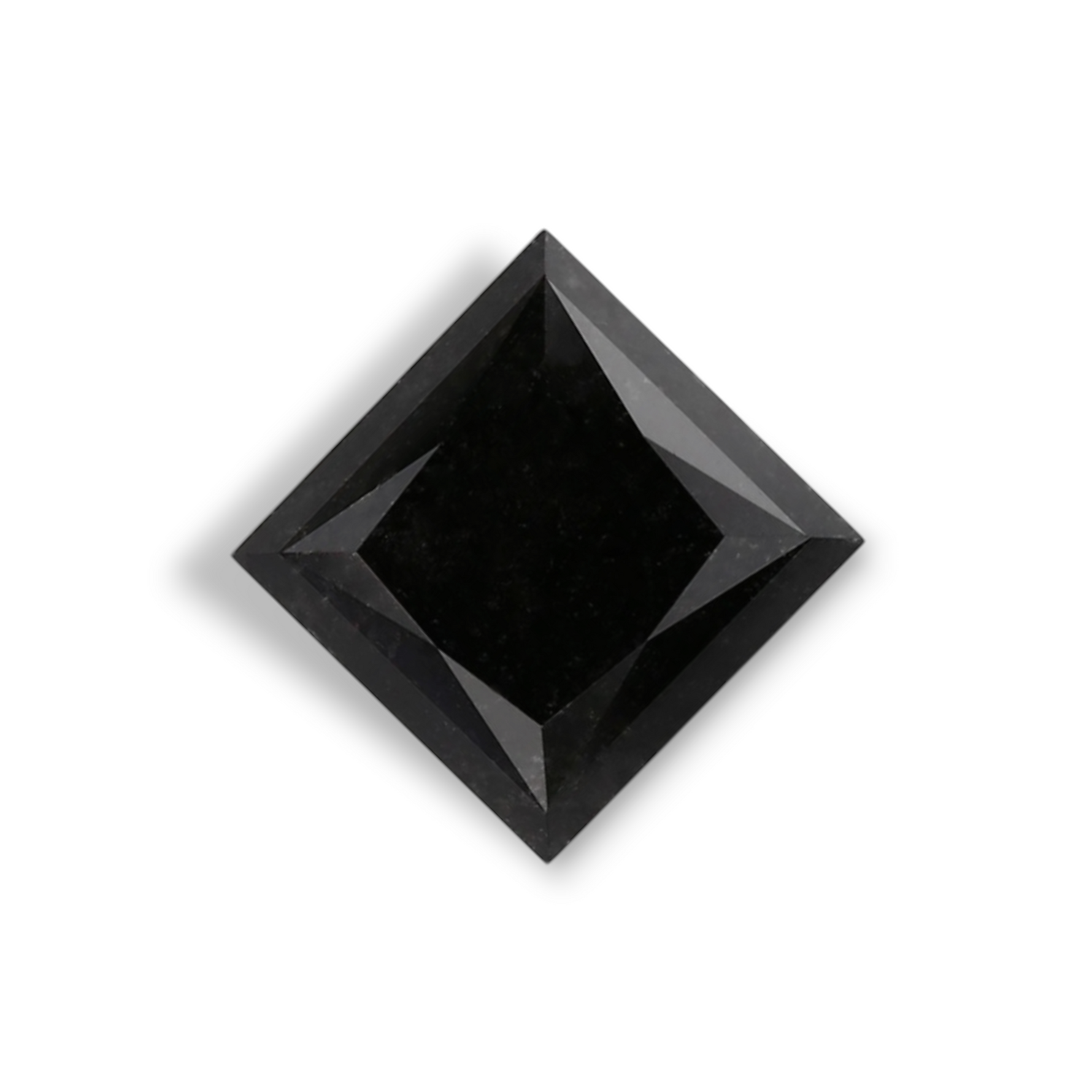 1.27 Carat Natural Black Princess Diamond GIA