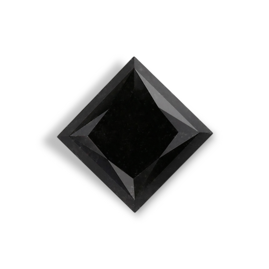 1.27 Carat Natural Black Princess Diamond GIA