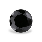 1.71 Carat Natural Black Round Diamond GIA