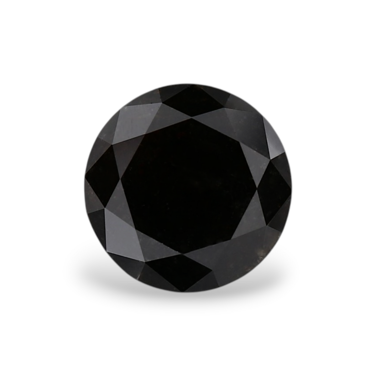 1.18 Carat Natural Black Round Diamond GIA