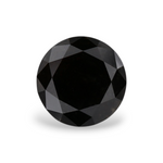 1.18 Carat Natural Black Round Diamond GIA