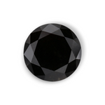 1.18 Carat Natural Black Round Diamond GIA