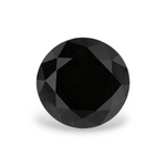 1.21 Carat Natural Black Round Diamond GIA