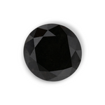 1.21 Carat Natural Black Round Diamond GIA