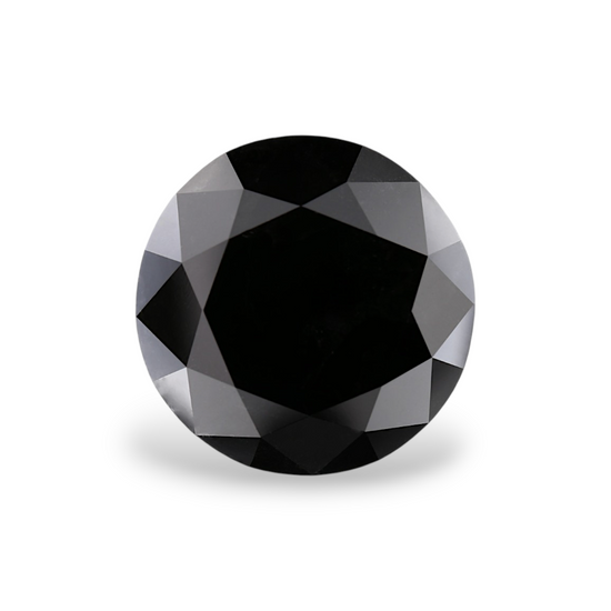 18.11 Carat Natural Black Round Diamond GIA