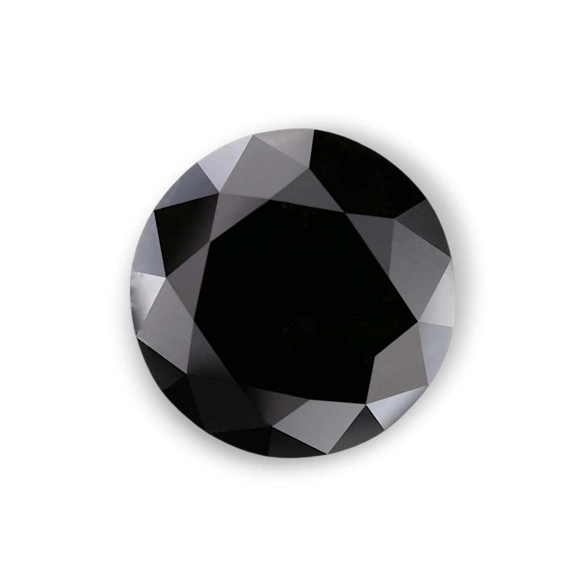 18.11 Carat Natural Black Round Diamond GIA
