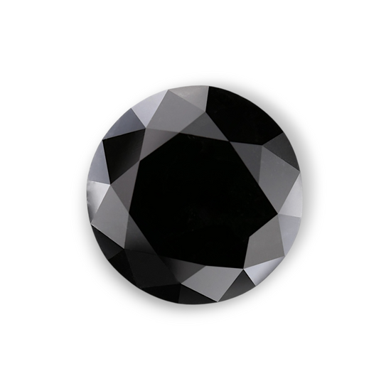 18.11 Carat Natural Black Round Diamond GIA