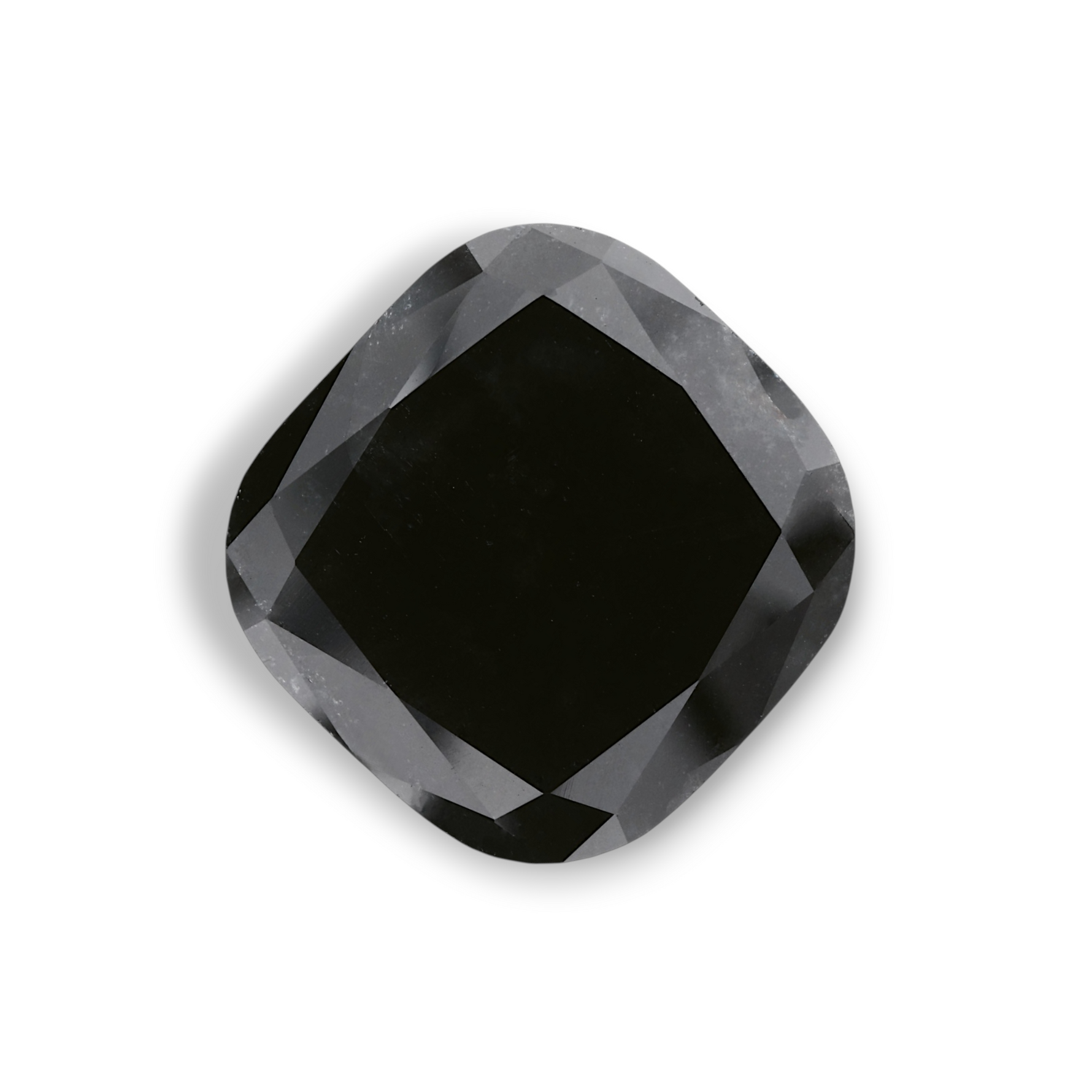 26.65 Carat Natural Black Cushion Diamond GIA