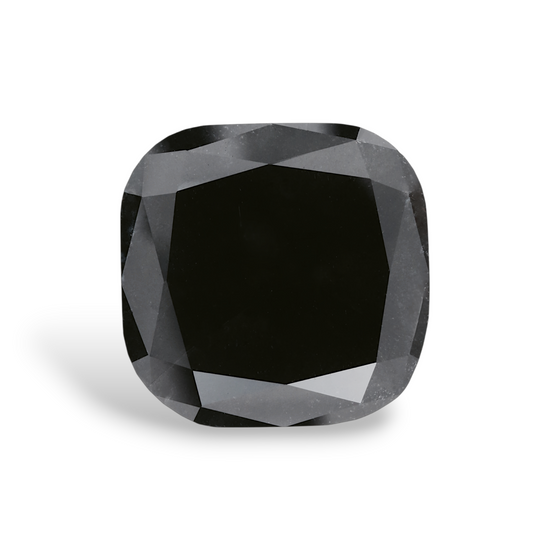 25.1 Carat Natural Black Cushion Diamond GIA